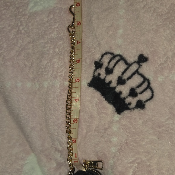 NWT Coach Black Card Holder with Gold Chain - Picture 10 of 11